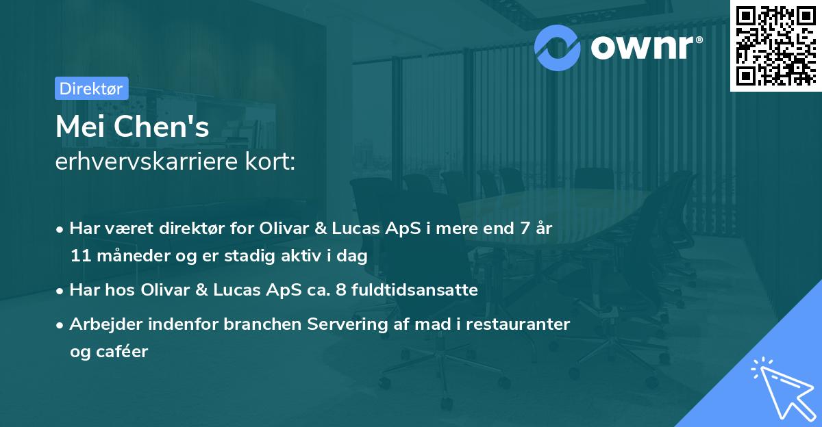 Mei Chen's erhvervskarriere kort