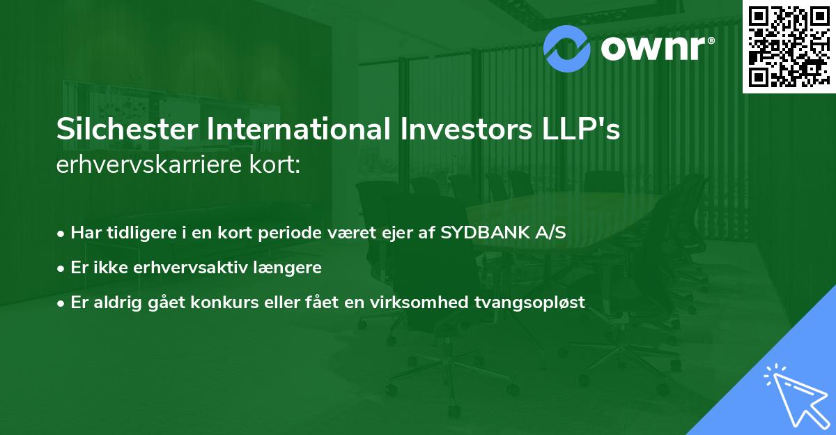 Silchester International Investors LLP's erhvervskarriere kort