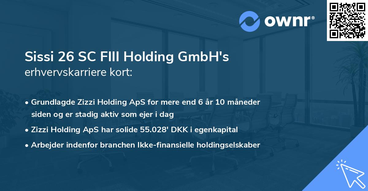 Sissi 26 SC FIII Holding GmbH's erhvervskarriere kort