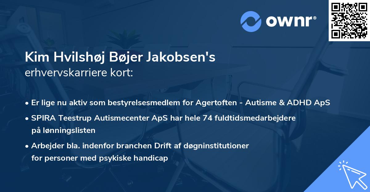 Kim Hvilshøj Bøjer Jakobsen's erhvervskarriere kort