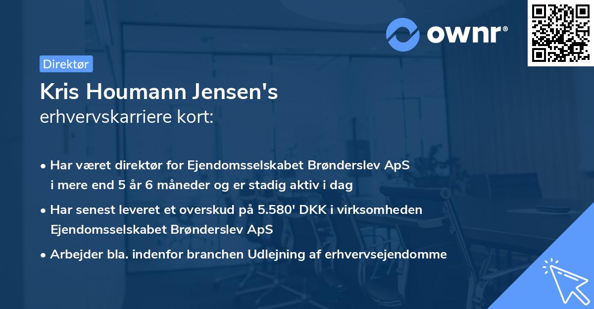 Kris Houmann Jensen's erhvervskarriere kort