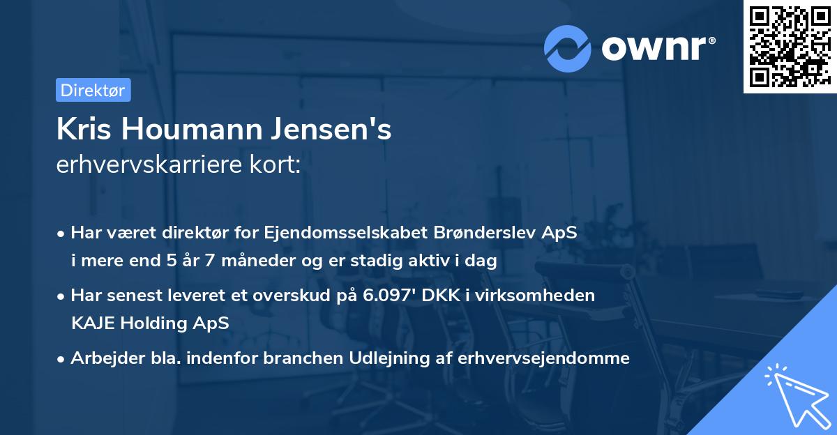 Kris Houmann Jensen's erhvervskarriere kort