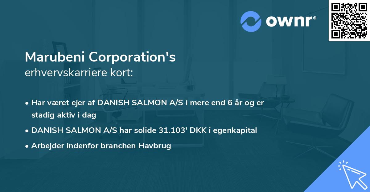 Marubeni Corporation's erhvervskarriere kort