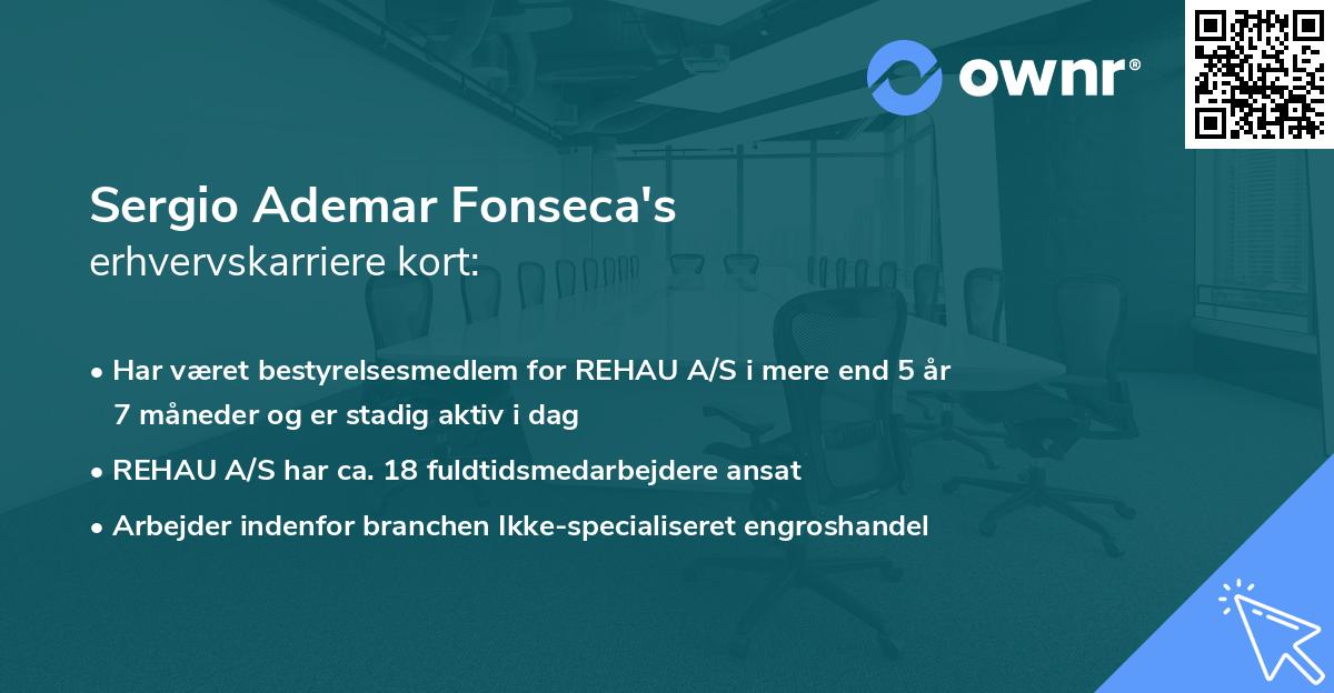 Sergio Ademar Fonseca's erhvervskarriere kort