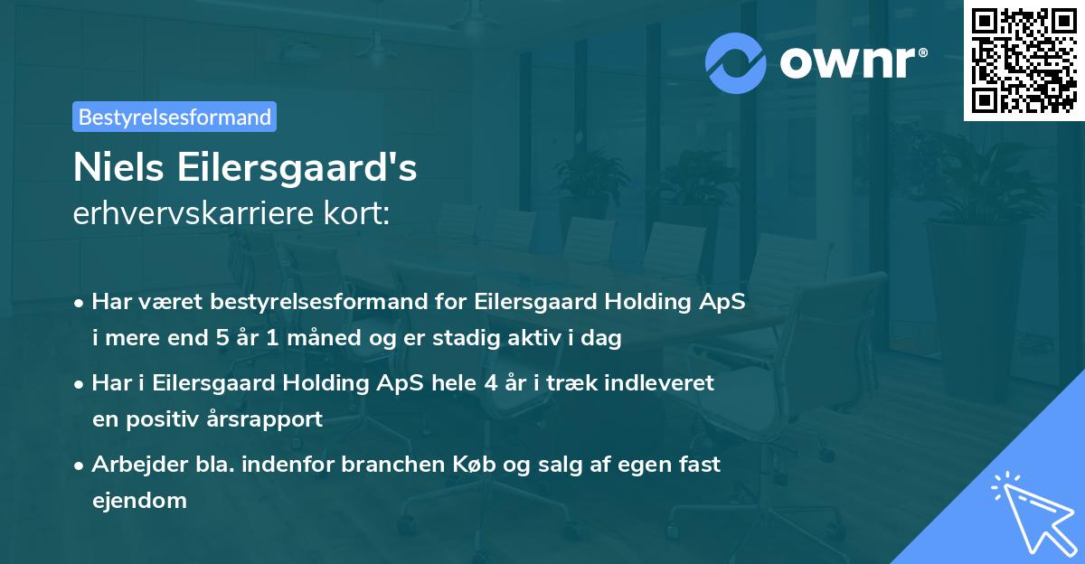 Niels Eilersgaard's erhvervskarriere kort