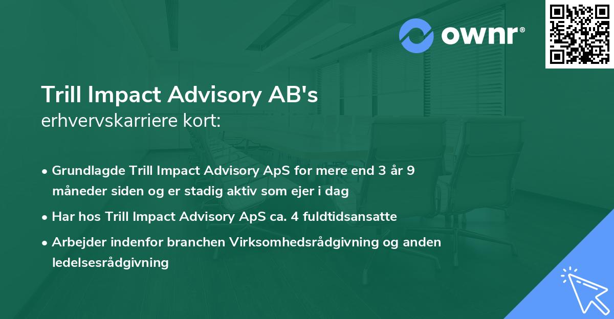 Trill Impact Advisory AB's erhvervskarriere kort