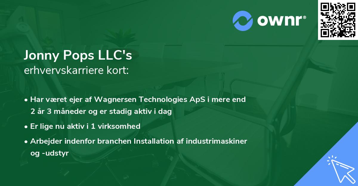Jonny Pops LLC's erhvervskarriere kort