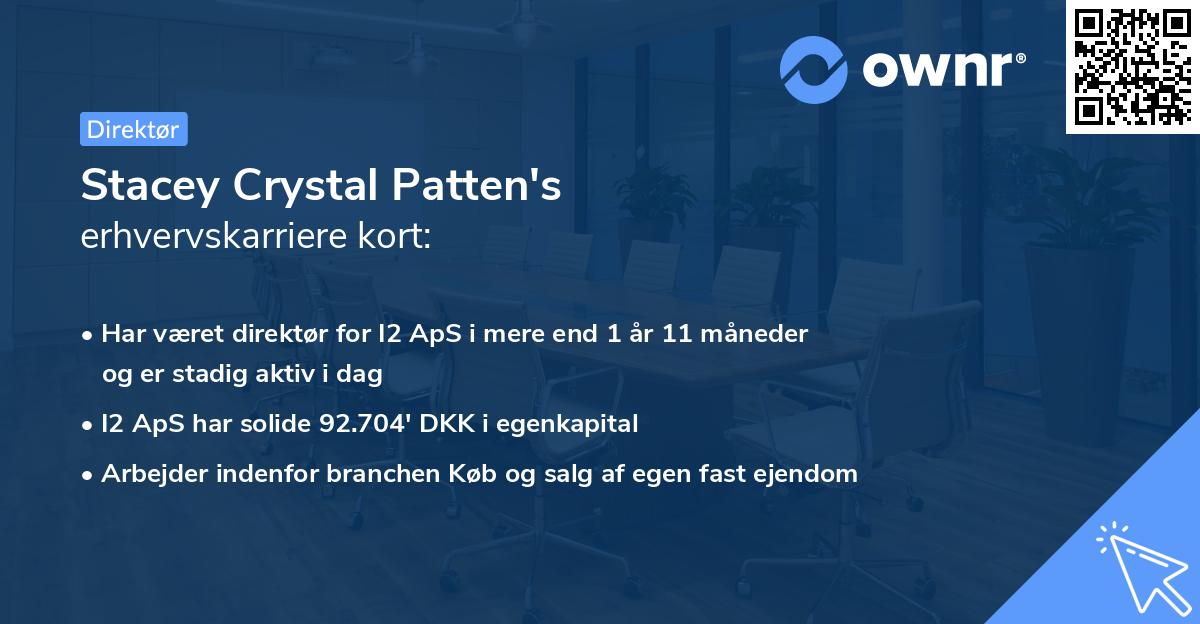 Stacey Crystal Patten's erhvervskarriere kort