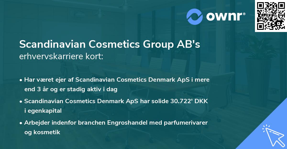 Scandinavian Cosmetics Group AB's erhvervskarriere kort