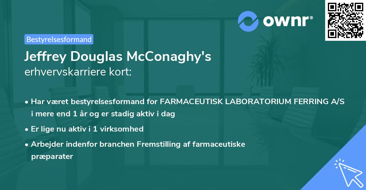 Jeffrey Douglas McConaghy's erhvervskarriere kort