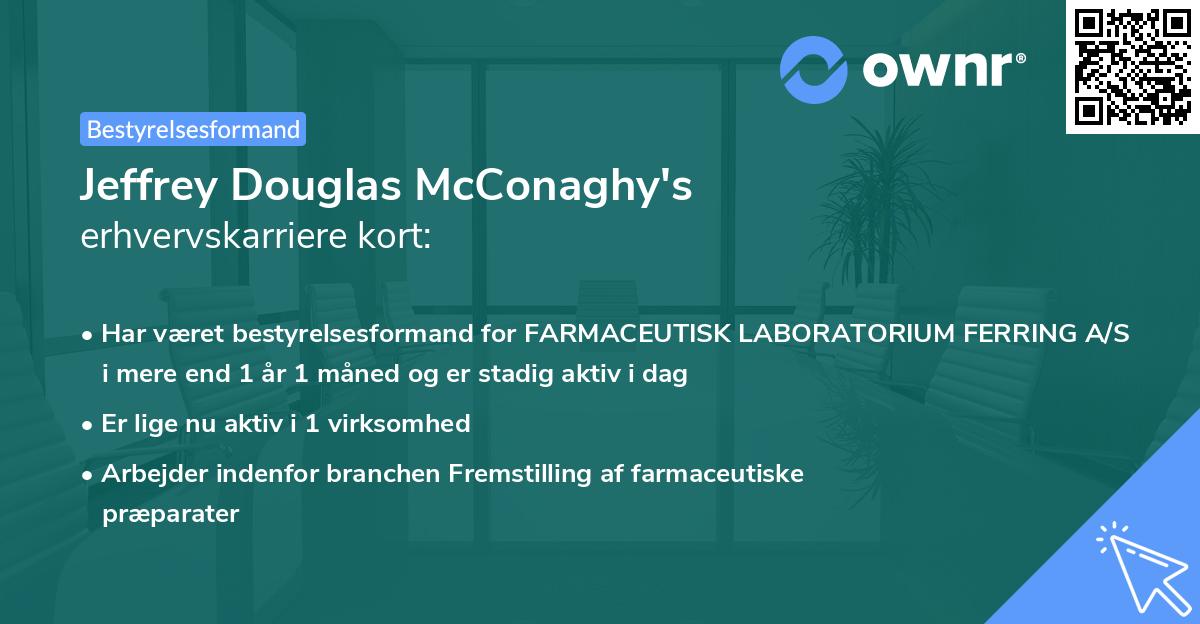 Jeffrey Douglas McConaghy's erhvervskarriere kort