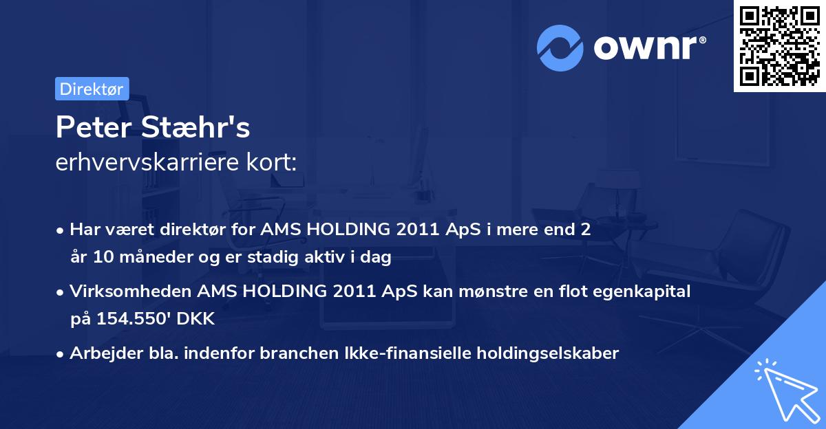 Peter Stæhr's erhvervskarriere kort
