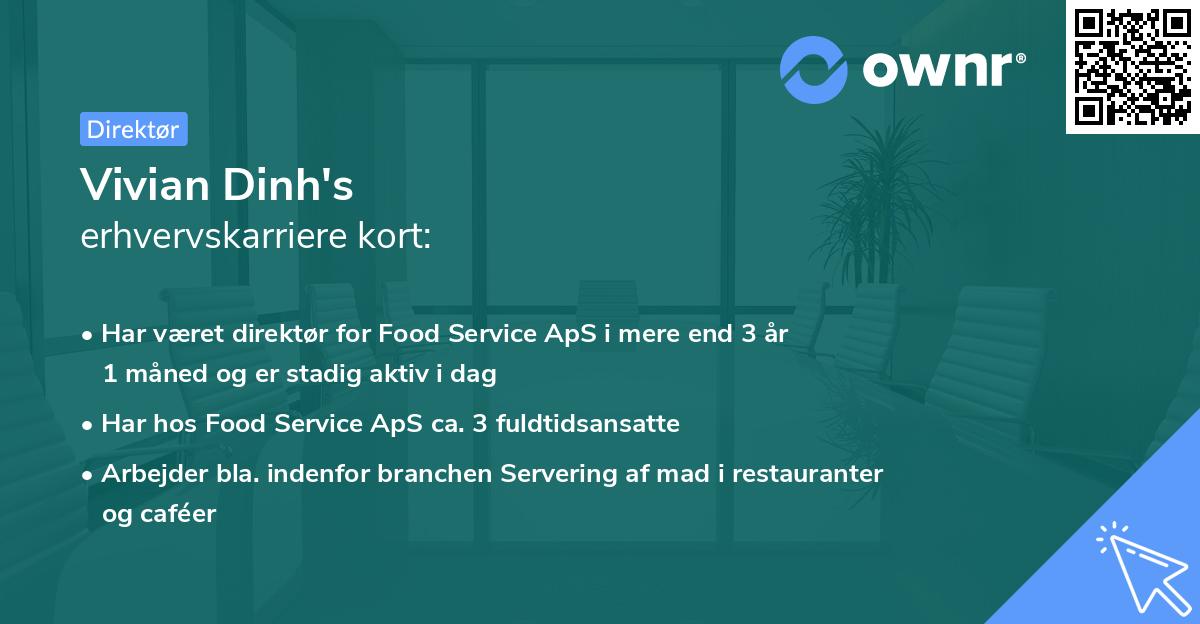 Vivian Dinh's erhvervskarriere kort