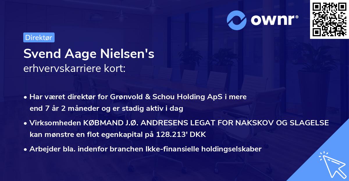 Svend Aage Nielsen's erhvervskarriere kort