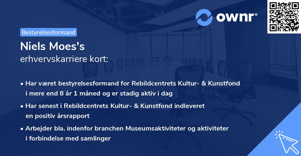 Niels Moes's erhvervskarriere kort