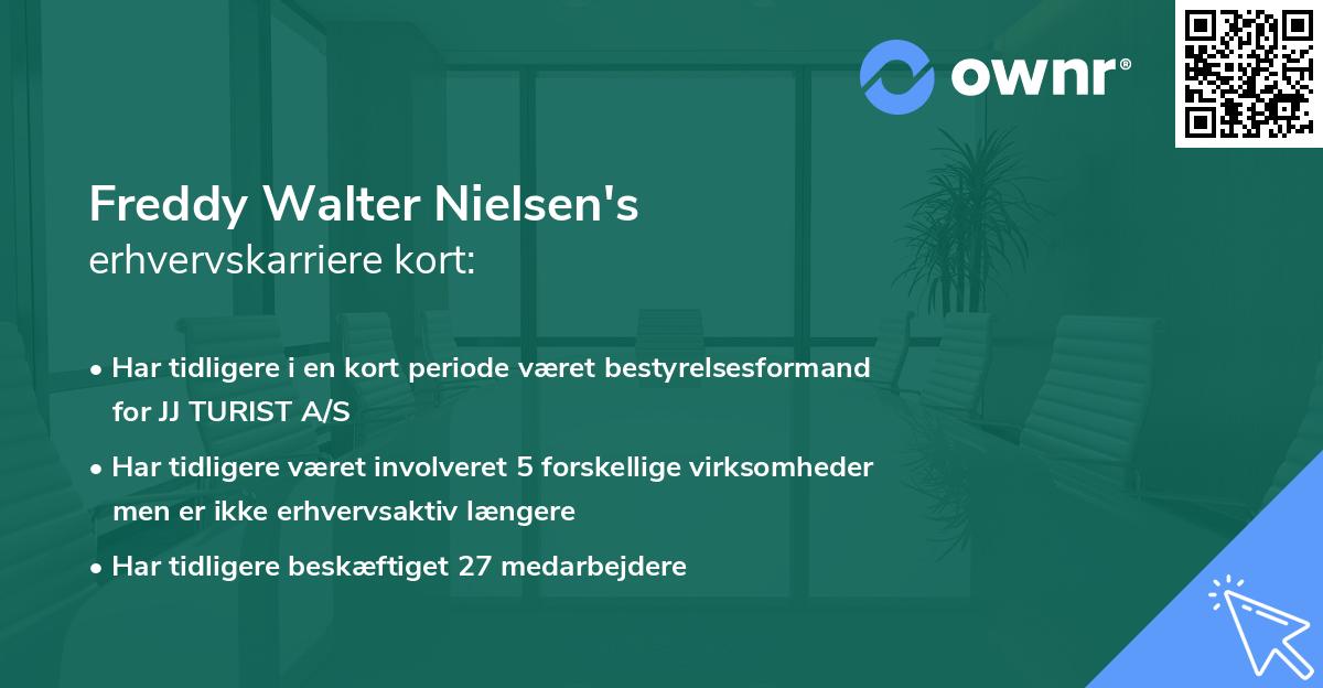 Freddy Walter Nielsen's erhvervskarriere kort