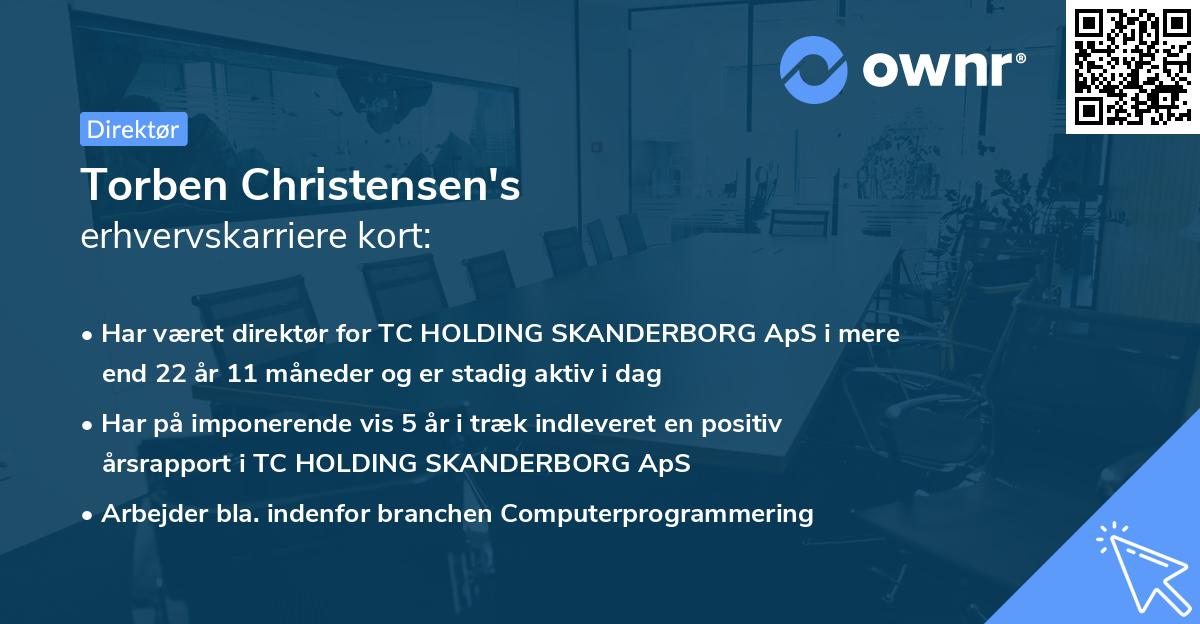 Torben Christensen's erhvervskarriere kort
