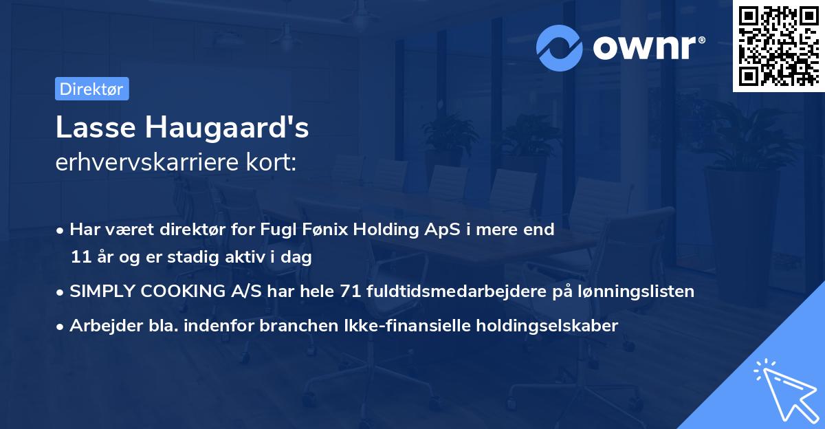 Lasse Haugaard's erhvervskarriere kort