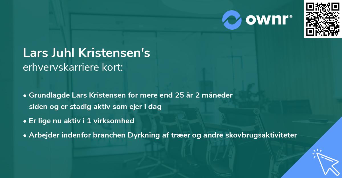 Lars Juhl Kristensen's erhvervskarriere kort