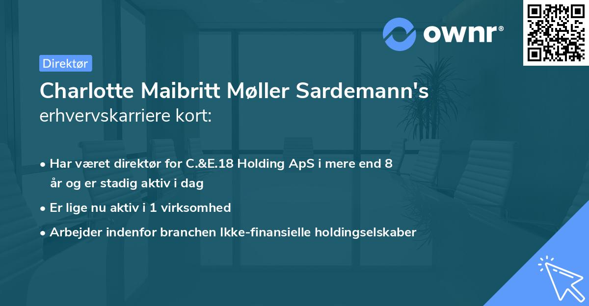 Charlotte Maibritt Møller Sardemann's erhvervskarriere kort