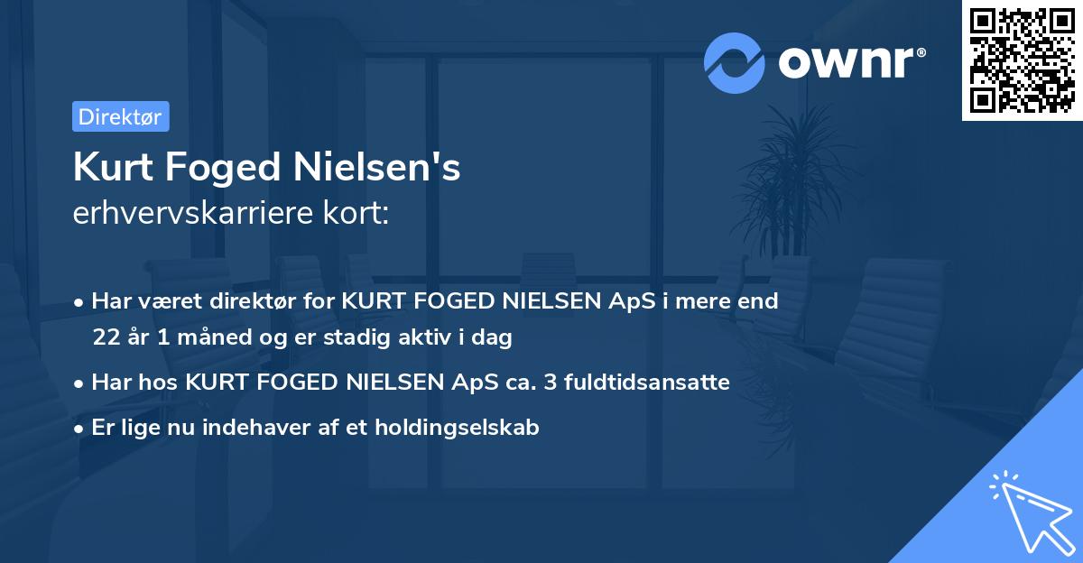 Kurt Foged Nielsen's erhvervskarriere kort