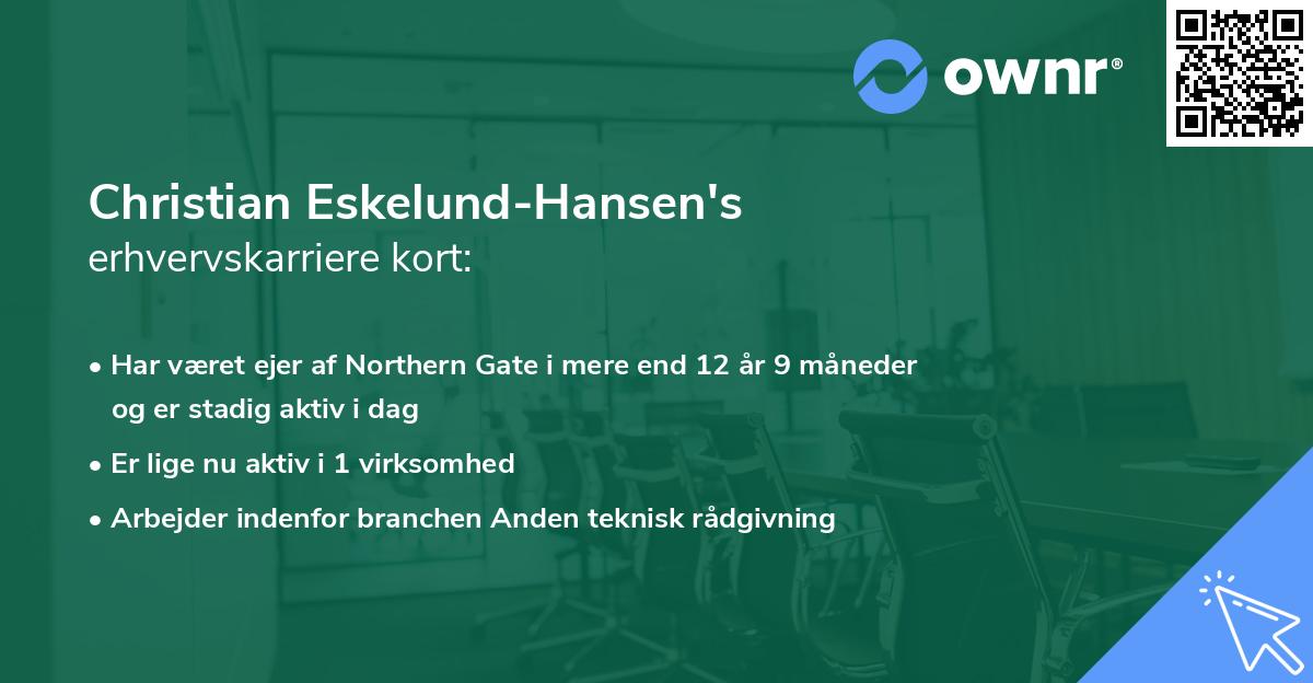 Christian Eskelund-Hansen's erhvervskarriere kort
