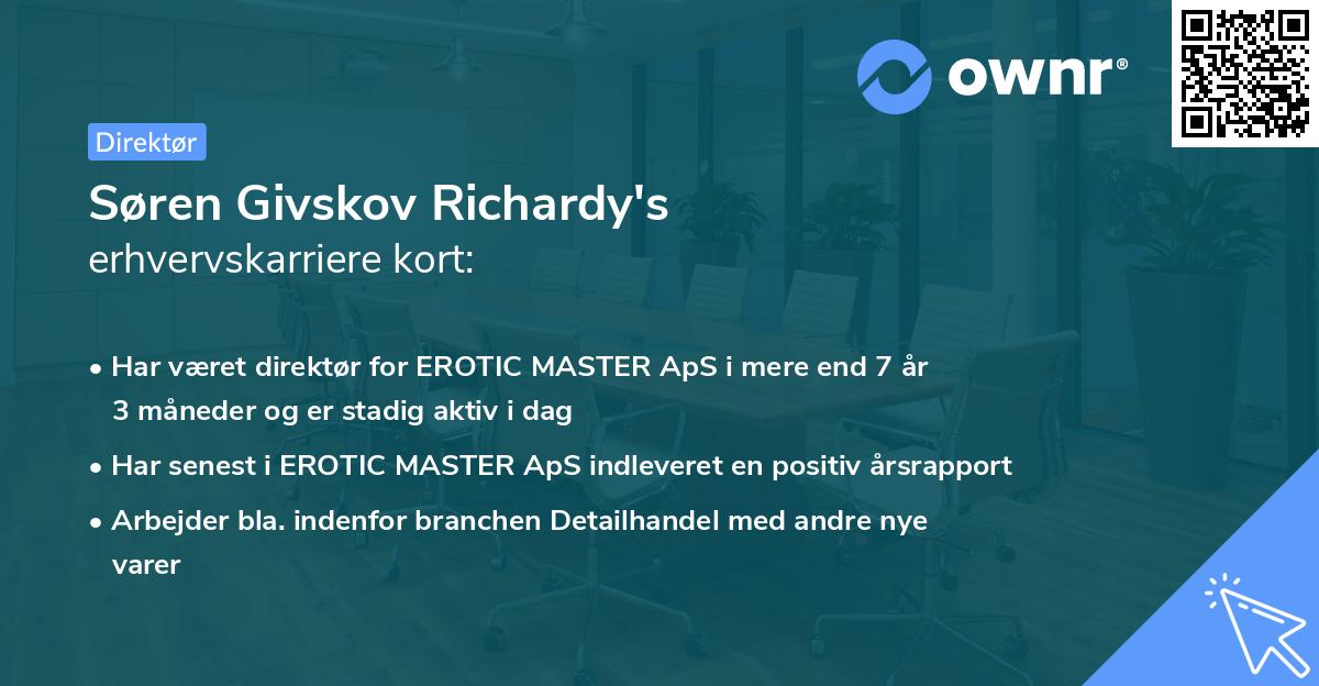 Søren Givskov Richardy's erhvervskarriere kort