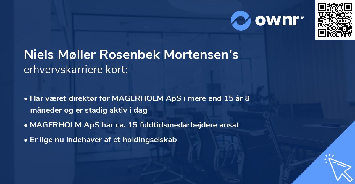 Niels Møller Rosenbek Mortensen's erhvervskarriere kort