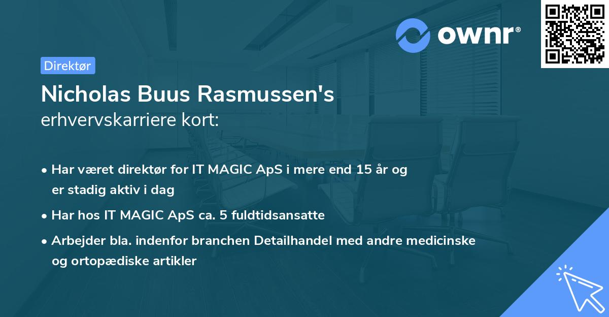 Nicholas Buus Rasmussen's erhvervskarriere kort