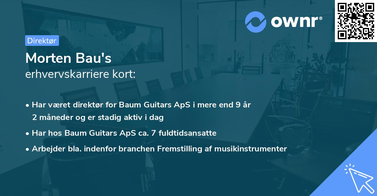 Morten Bau's erhvervskarriere kort