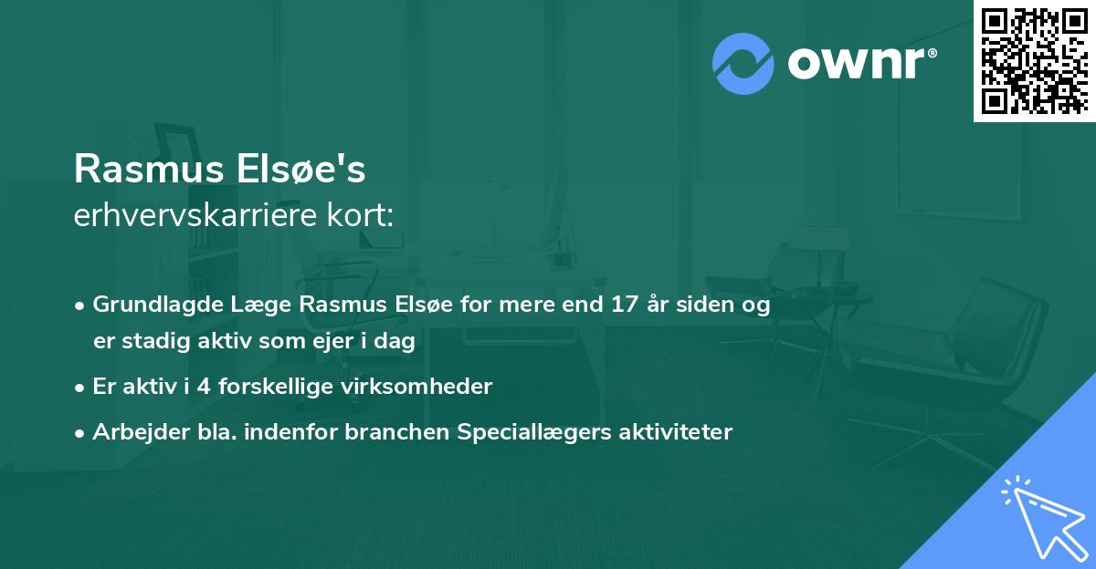 Rasmus Elsøe's erhvervskarriere kort