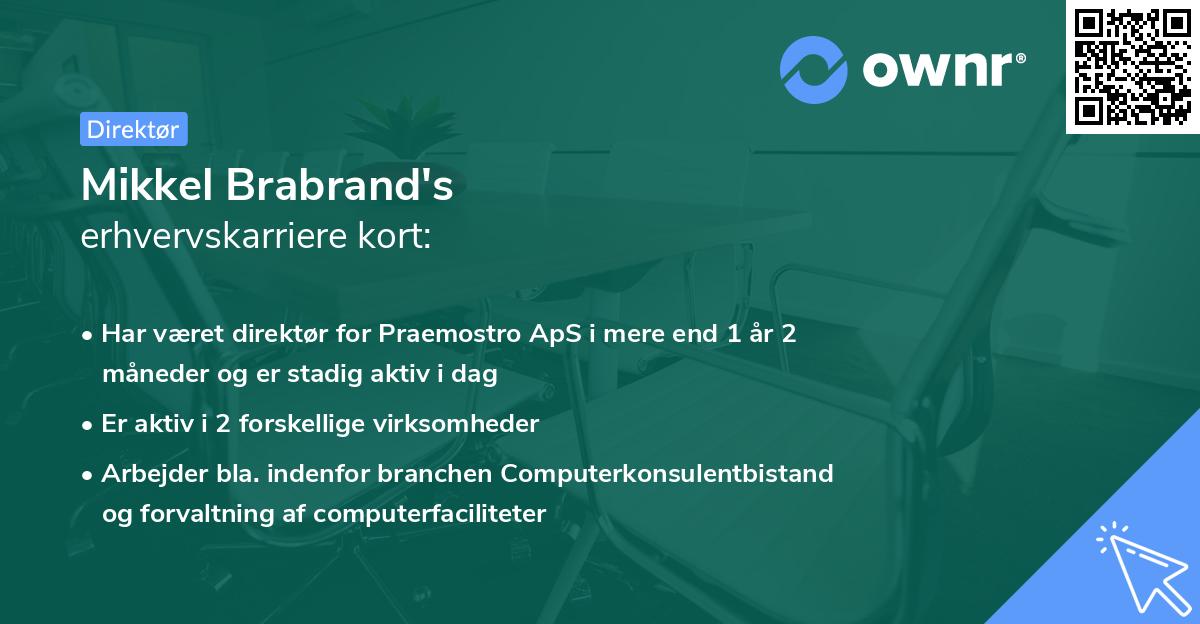 Mikkel Brabrand's erhvervskarriere kort