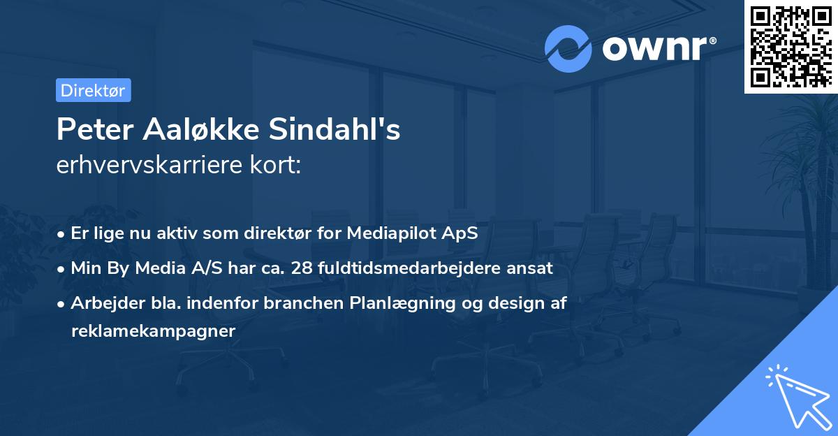 Peter Aaløkke Sindahl's erhvervskarriere kort