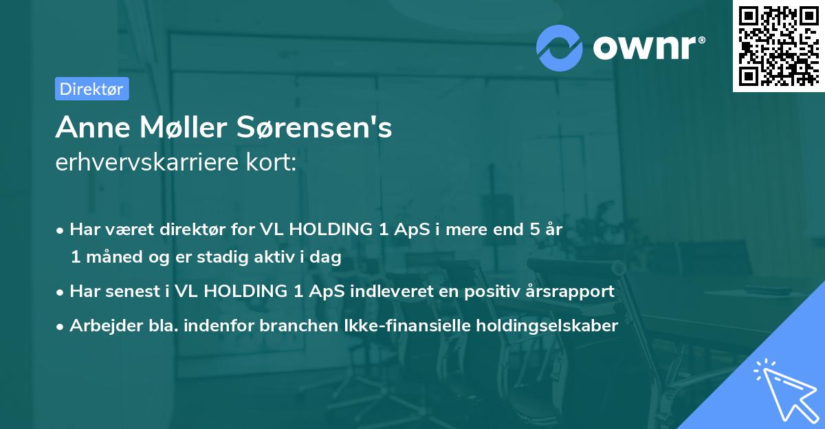 Anne Møller Sørensen's erhvervskarriere kort