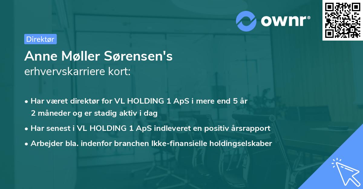Anne Møller Sørensen's erhvervskarriere kort