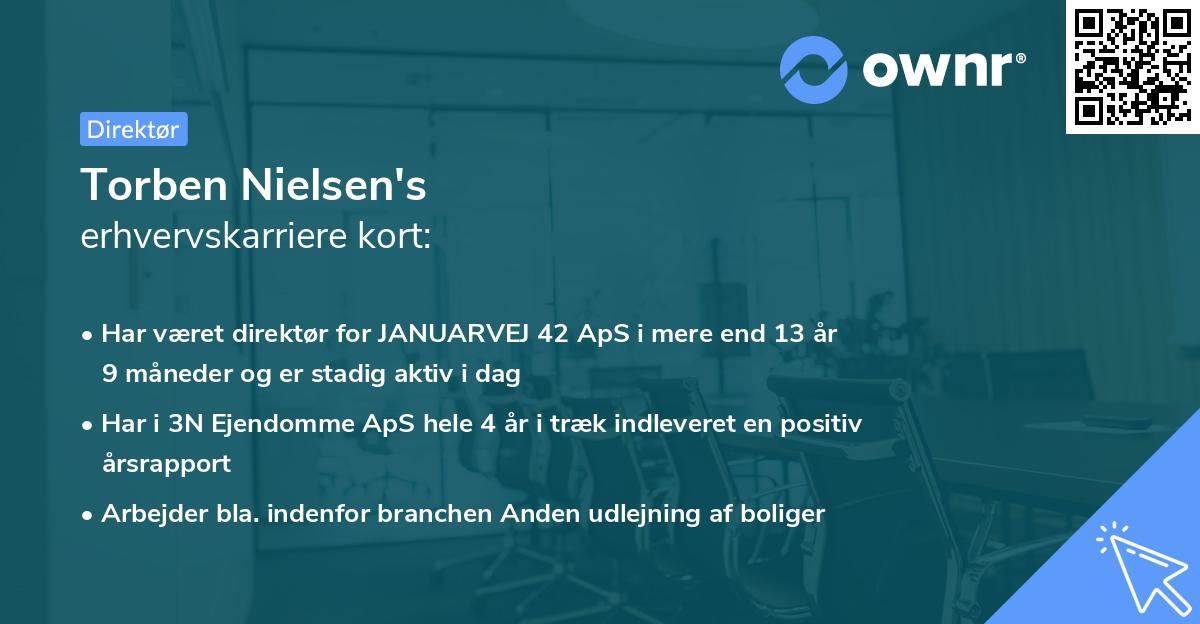 Torben Nielsen's erhvervskarriere kort