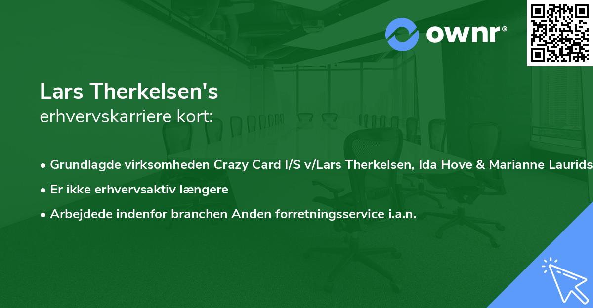 Lars Therkelsen's erhvervskarriere kort