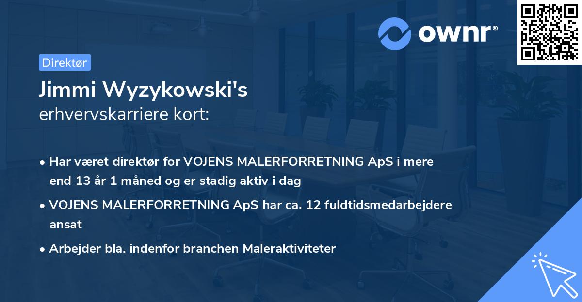 Jimmi Wyzykowski's erhvervskarriere kort