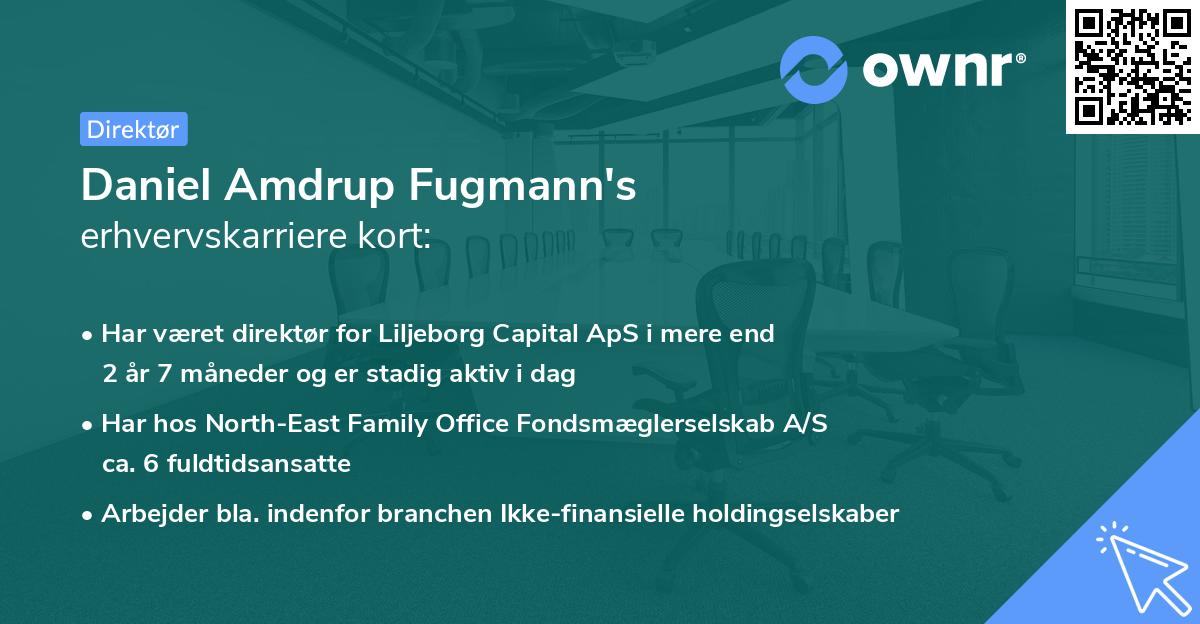 Daniel Amdrup Fugmann's erhvervskarriere kort