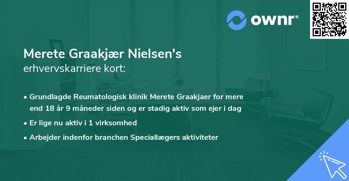 Merete Graakjær Nielsen's erhvervskarriere kort