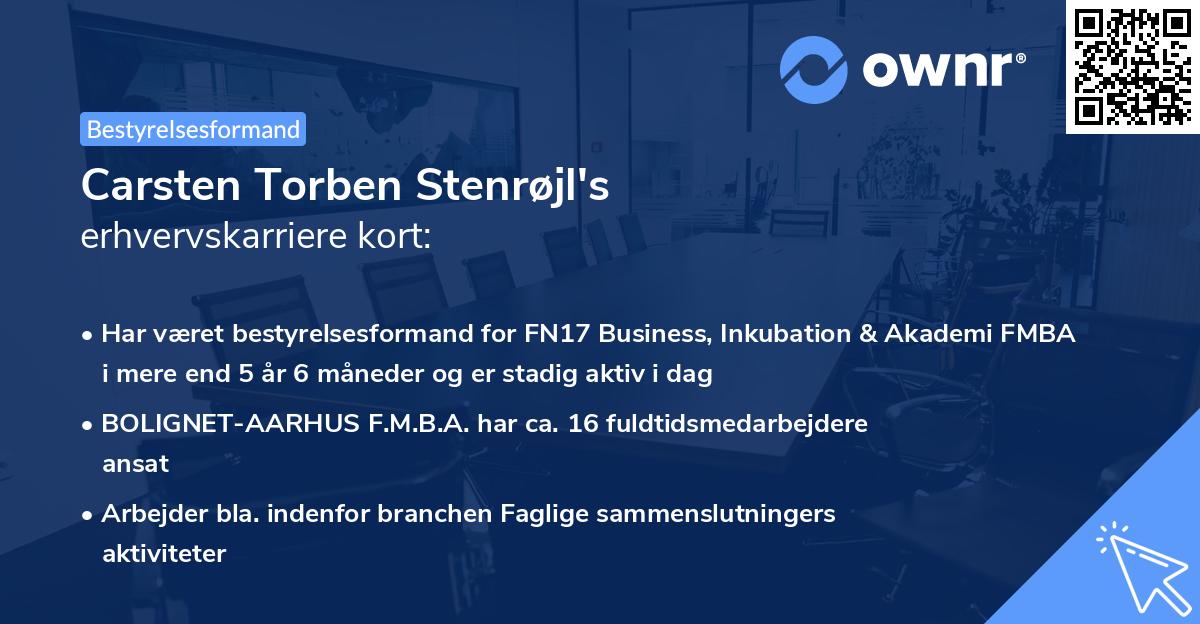 Carsten Torben Stenrøjl's erhvervskarriere kort