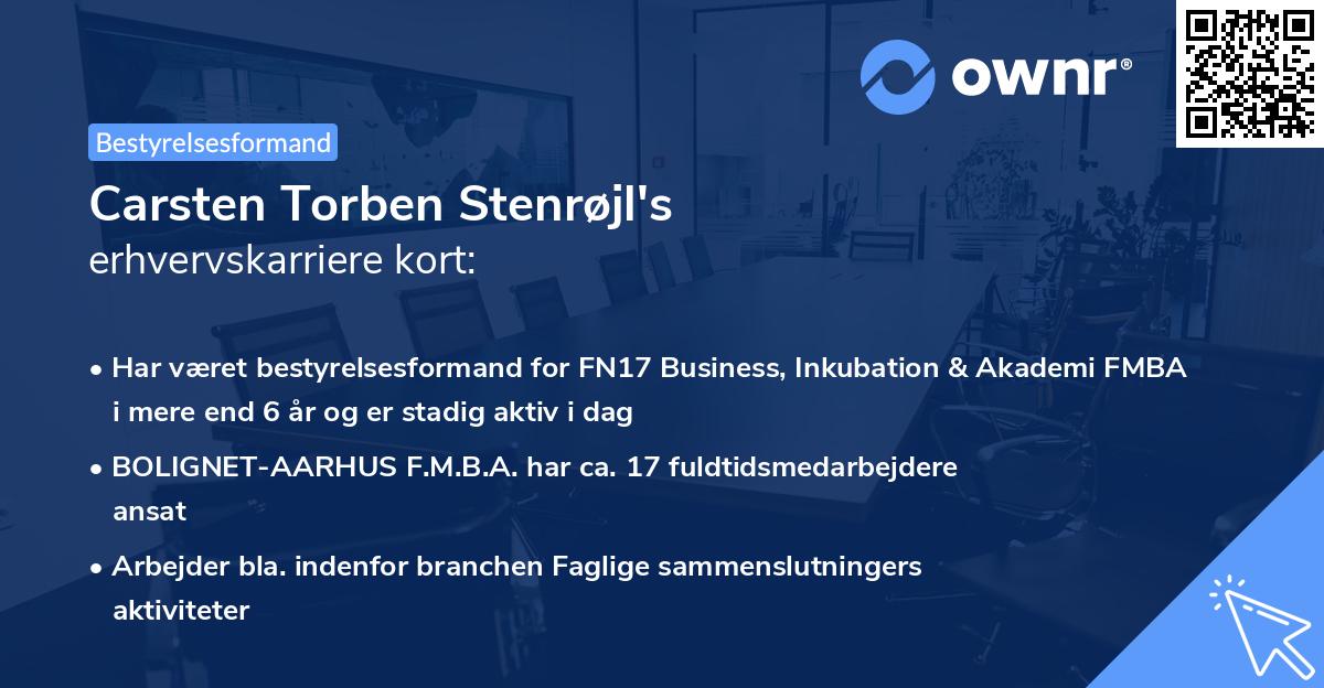 Carsten Torben Stenrøjl's erhvervskarriere kort
