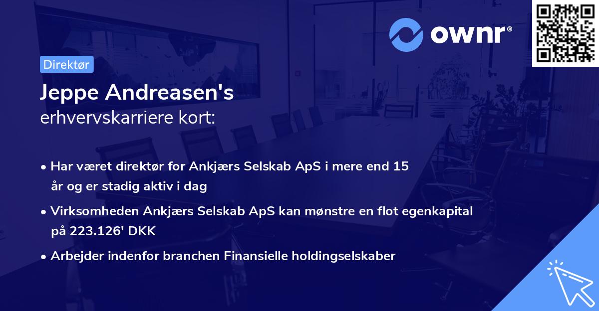 Jeppe Andreasen's erhvervskarriere kort