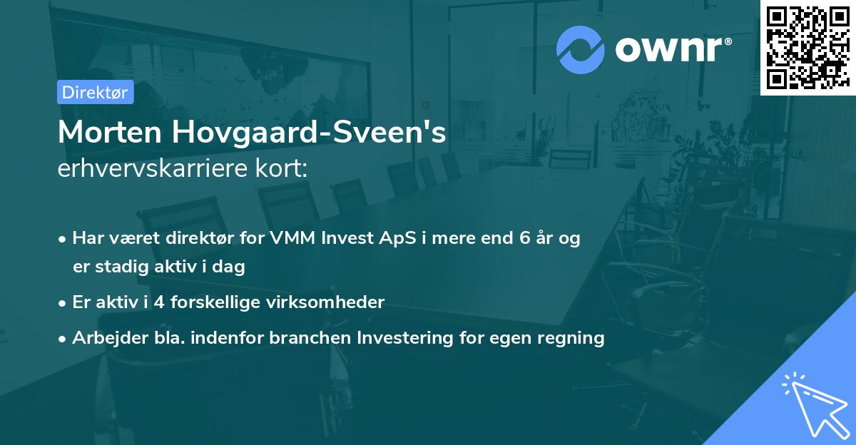 Morten Hovgaard-Sveen's erhvervskarriere kort
