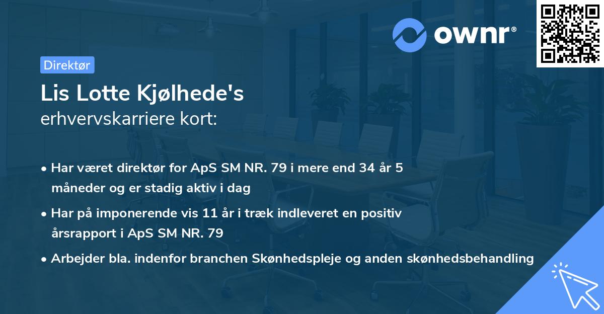 Lis Lotte Kjølhede's erhvervskarriere kort