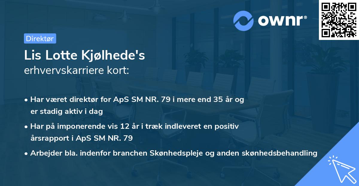 Lis Lotte Kjølhede's erhvervskarriere kort