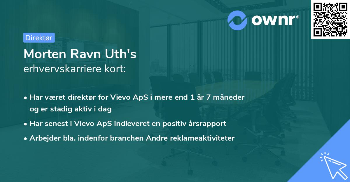 Morten Ravn Uth's erhvervskarriere kort