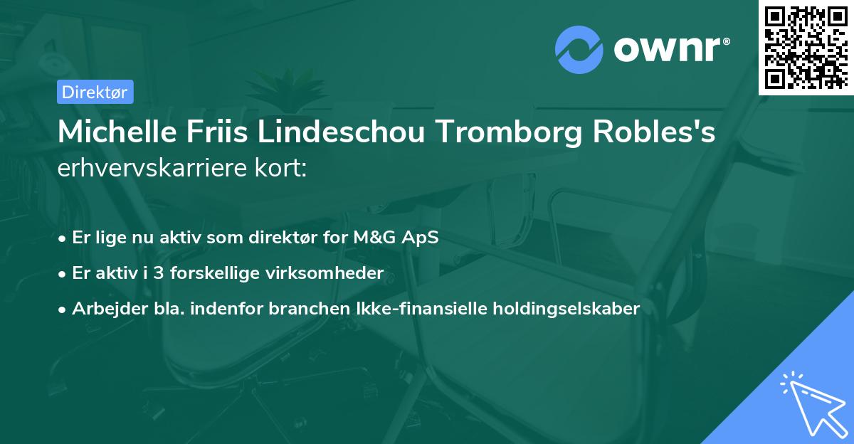 Michelle Friis Lindeschou Tromborg Robles's erhvervskarriere kort