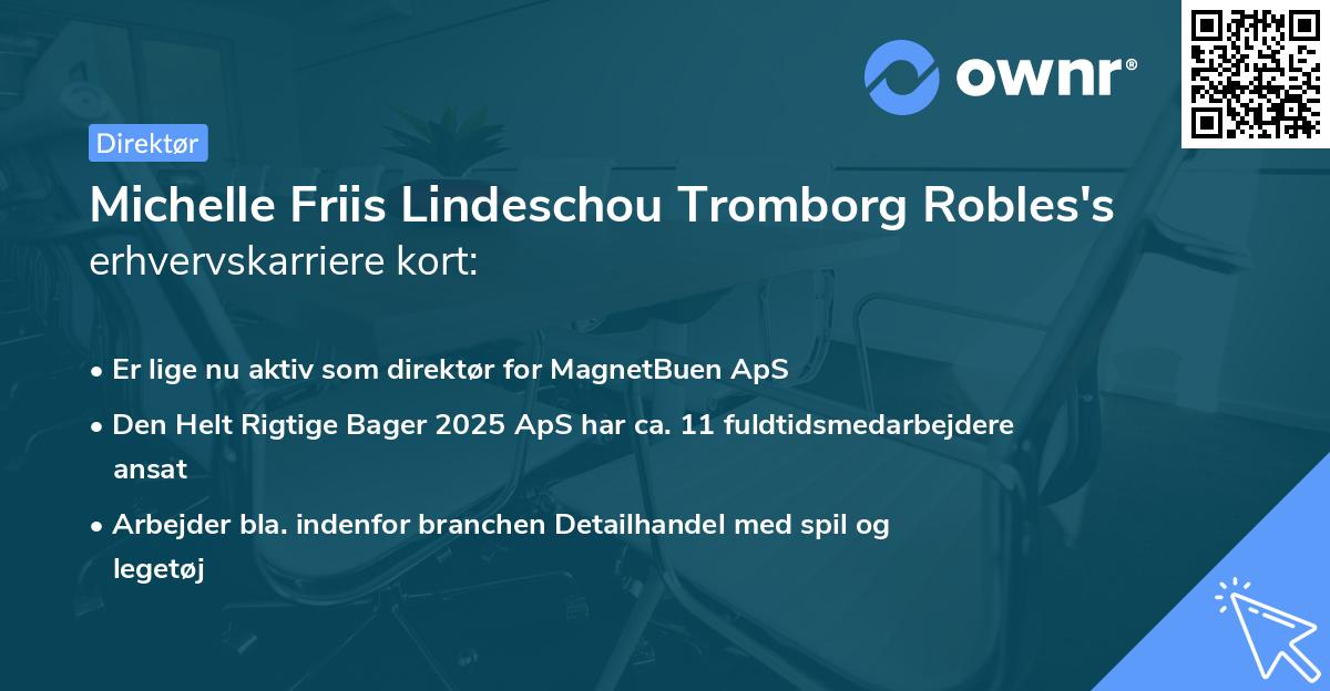 Michelle Friis Lindeschou Tromborg Robles's erhvervskarriere kort