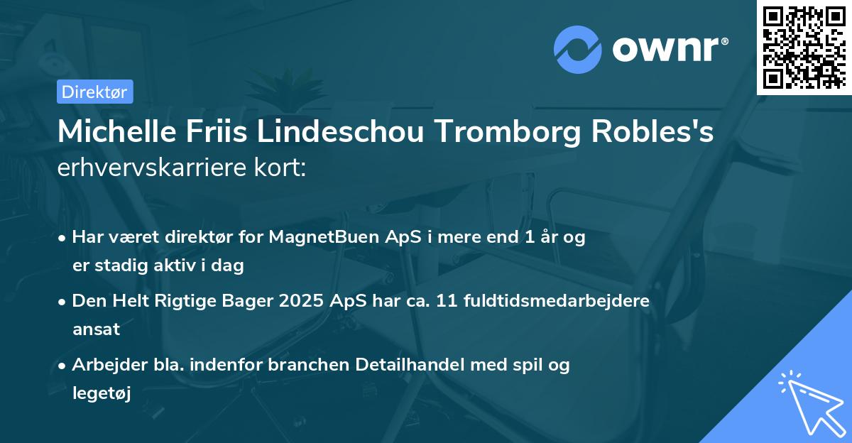 Michelle Friis Lindeschou Tromborg Robles's erhvervskarriere kort